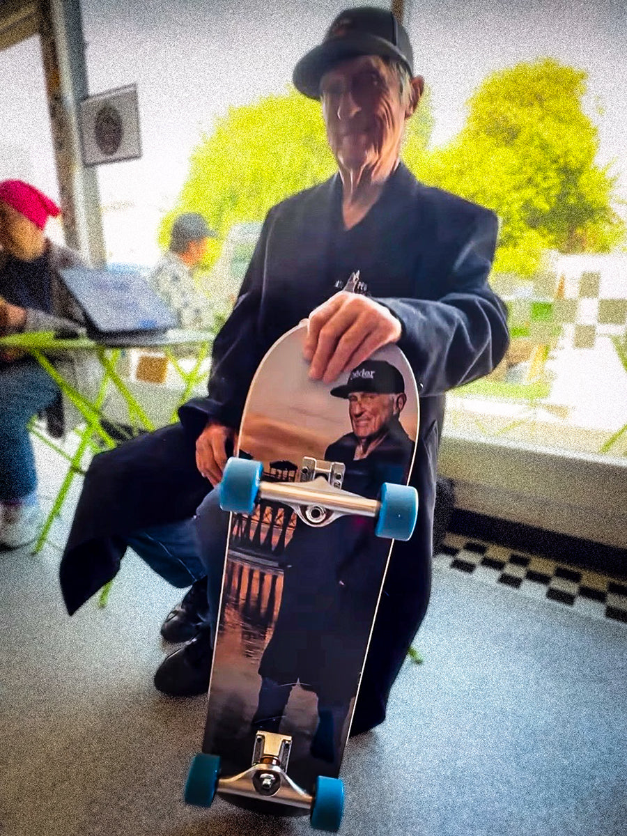 Oceanside Trenchcoat Guy Skateboard Deck | Limited Edition
